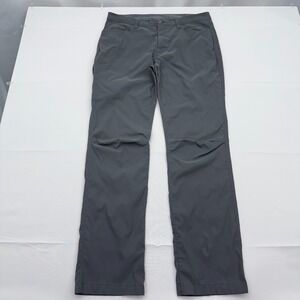 Eddie Bauer Tech Pants Mens 36x33 Gray Straight Leg Lightweight Outdoor Hiking‎